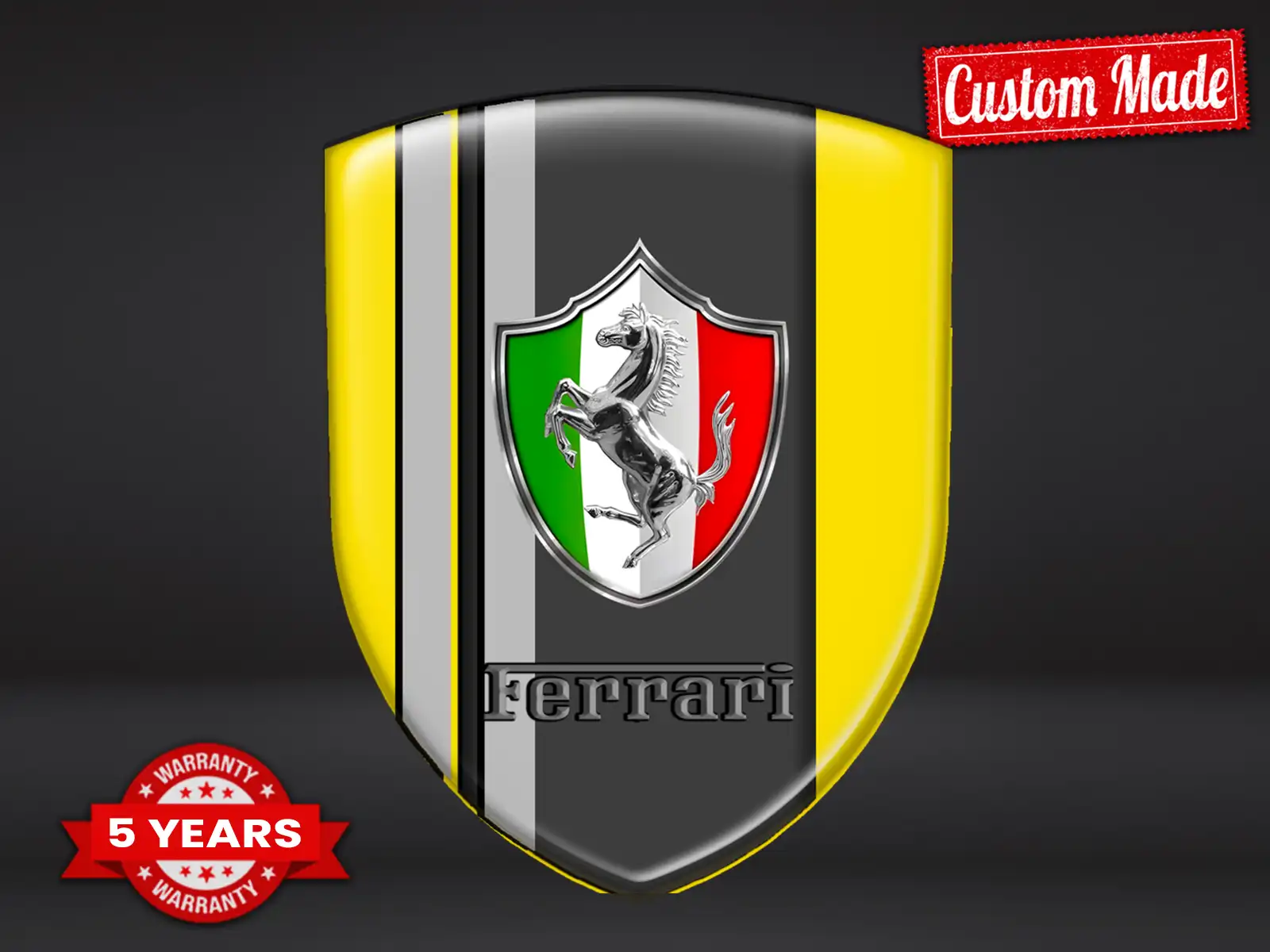 Ferrari Gedruckte Logosticker Edition Premium Anpassbar
